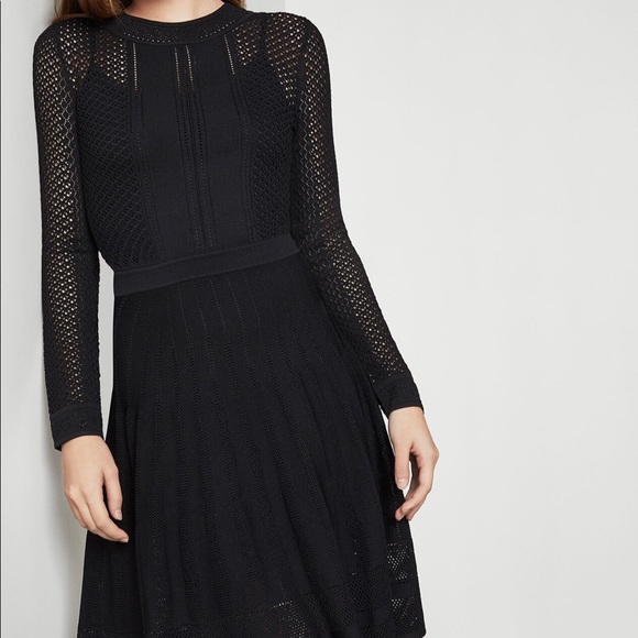 BCBGMAXAZRIA Womens Knit Sleeveless Sweaterdress Black Size XSmall main image 1